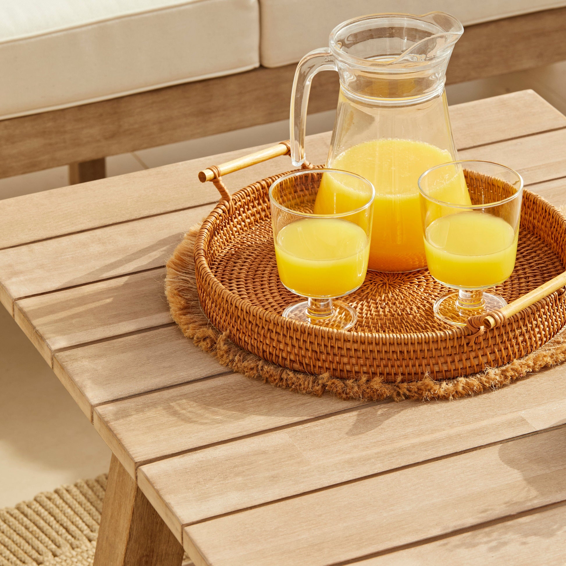 Shiro Wooden Garden Corner Sofa Set with Shiro Coffee Table
- Laura James 