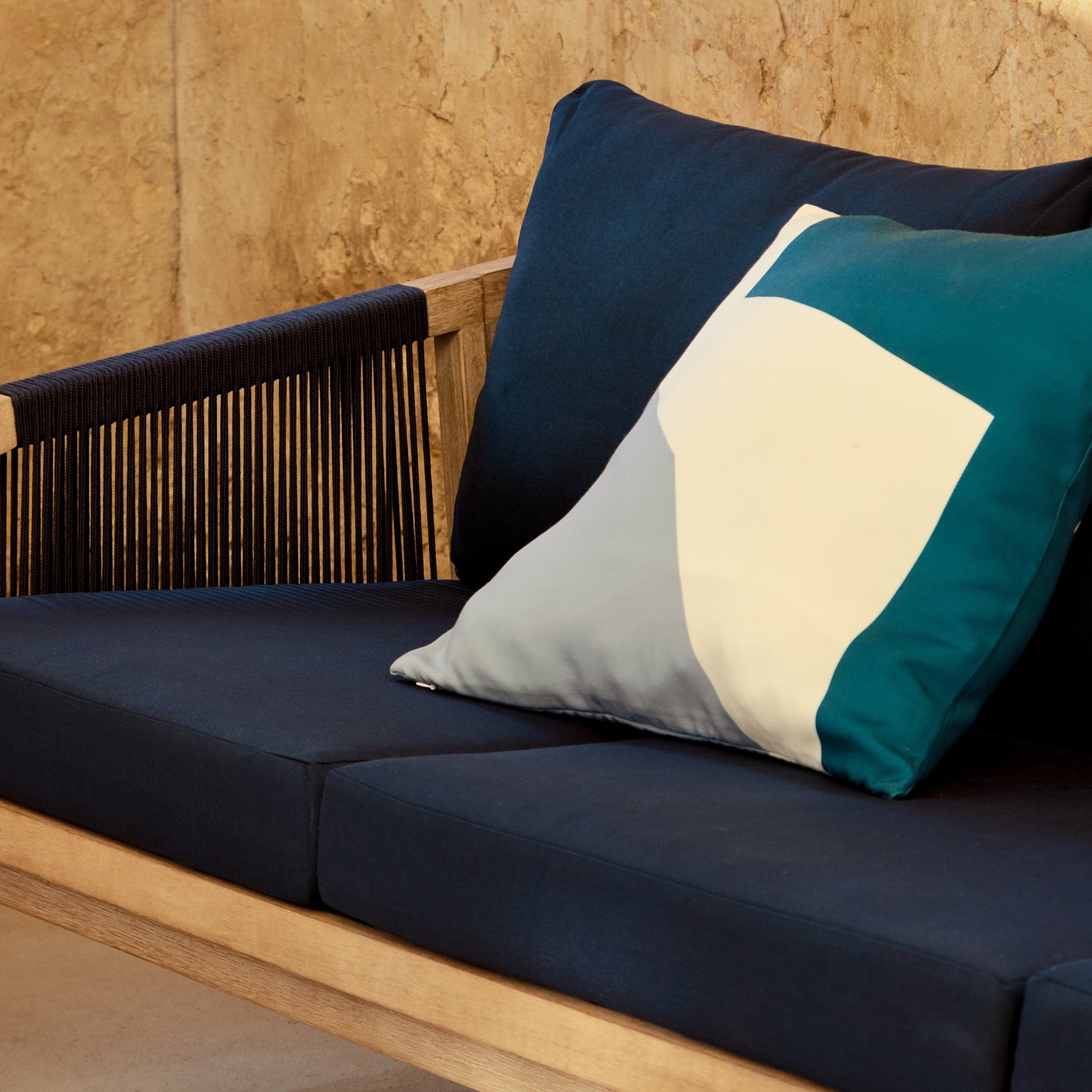 Shiro 5 Seater Garden Sofa - Navy - Laura James Ireland