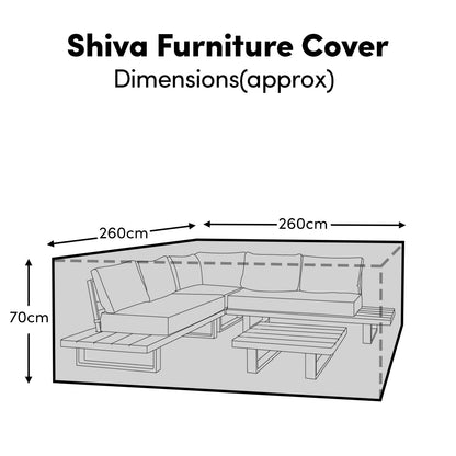 Shiva Corner Sofa Furniture Cover - Laura James