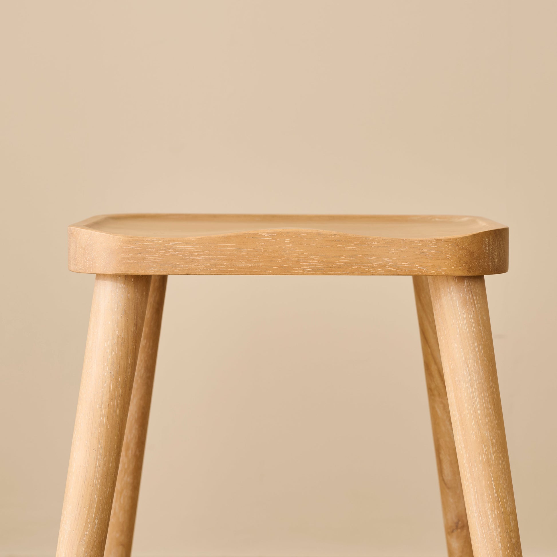 Silvester Whitewash Bar Stool - Laura James