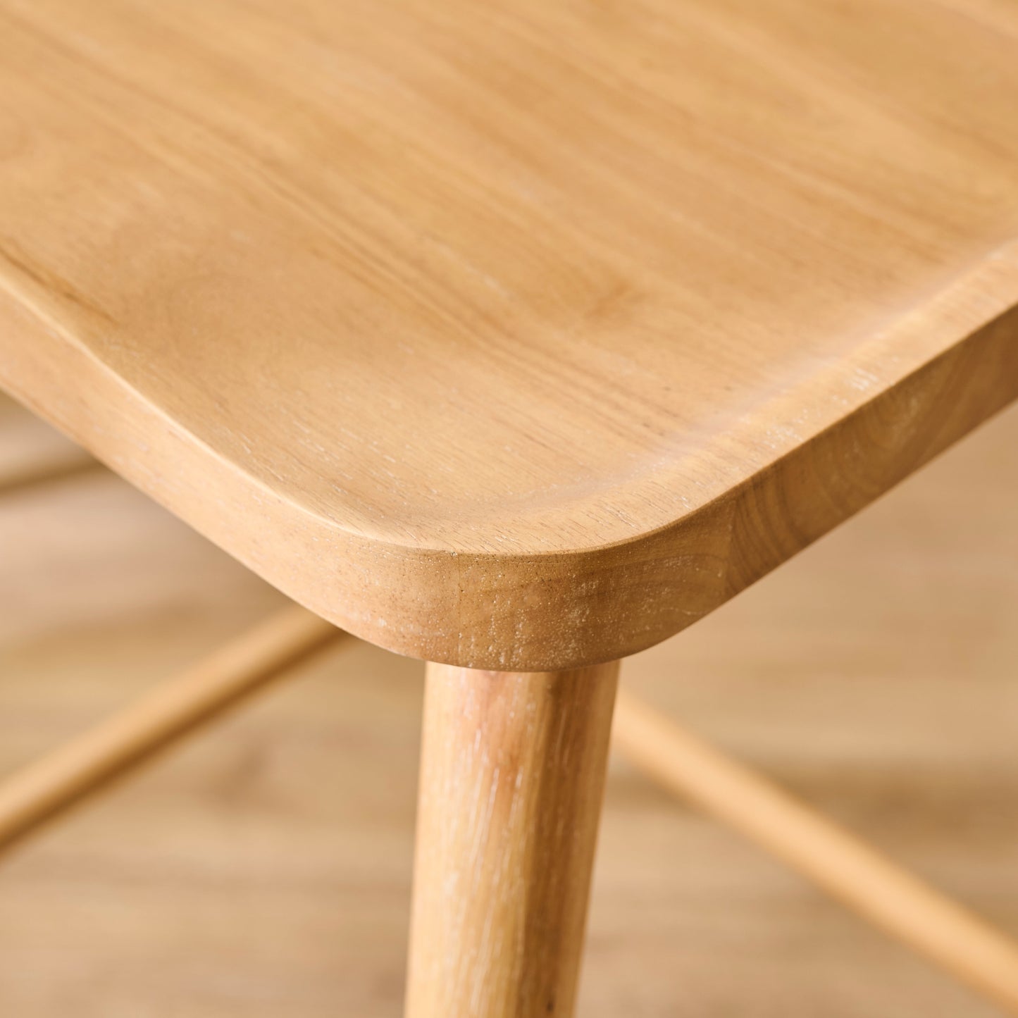 Silvester Whitewash Oak Bar Stool with Backrest - Laura James