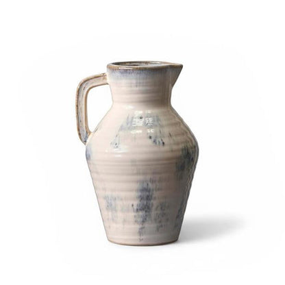 Sintra Ceramic 24.5cm Vase with Handle - Cornflower Reactive Glaze - Laura James