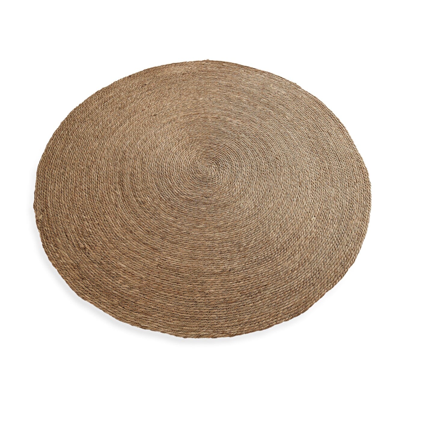 Heaton 150cm Round Seagrass Rug - Natural - Laura James