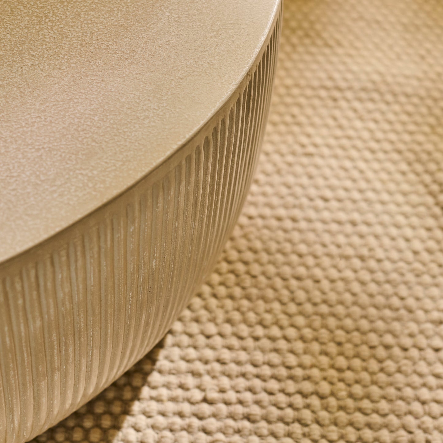 Sohan 61cm Kidney Coffee Table - Sand - Laura James