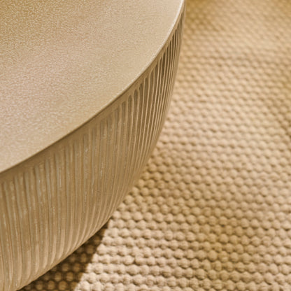 Sohan 61cm Kidney Coffee Table - Sand - Laura James