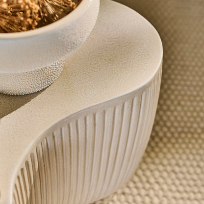 Sohan 84cm Kidney Coffee Table - Sand - Laura James