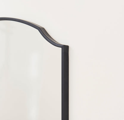 Soho 100x70cm Metal Mirror - Black - Laura James 