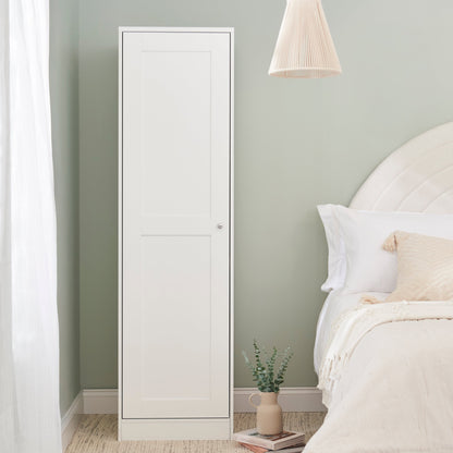Stevie 1 Door Wardrobe - White - Laura James 