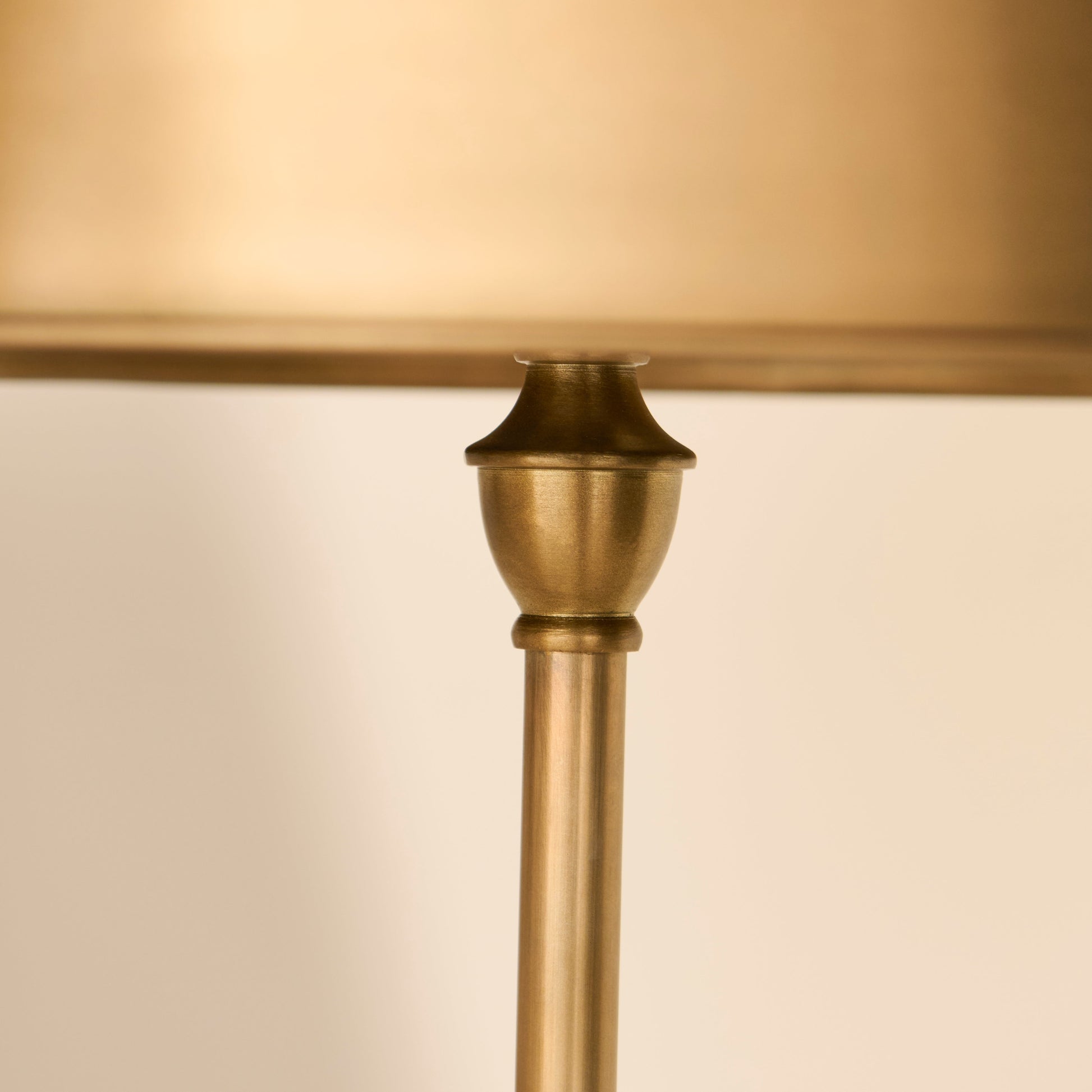 Stowe Gold Metal Floor Lamp - 136cm - Laura James