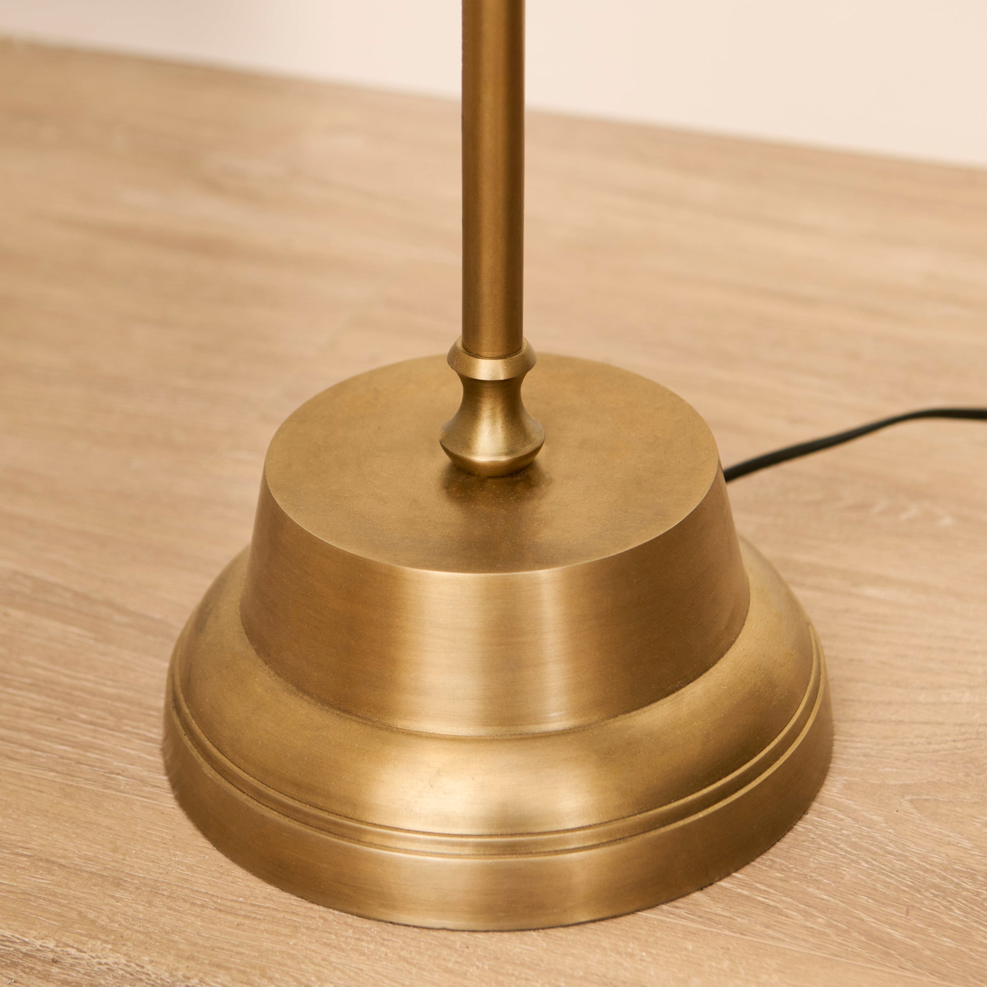 Stowe Gold Metal Floor Lamp - 136cm - Laura James