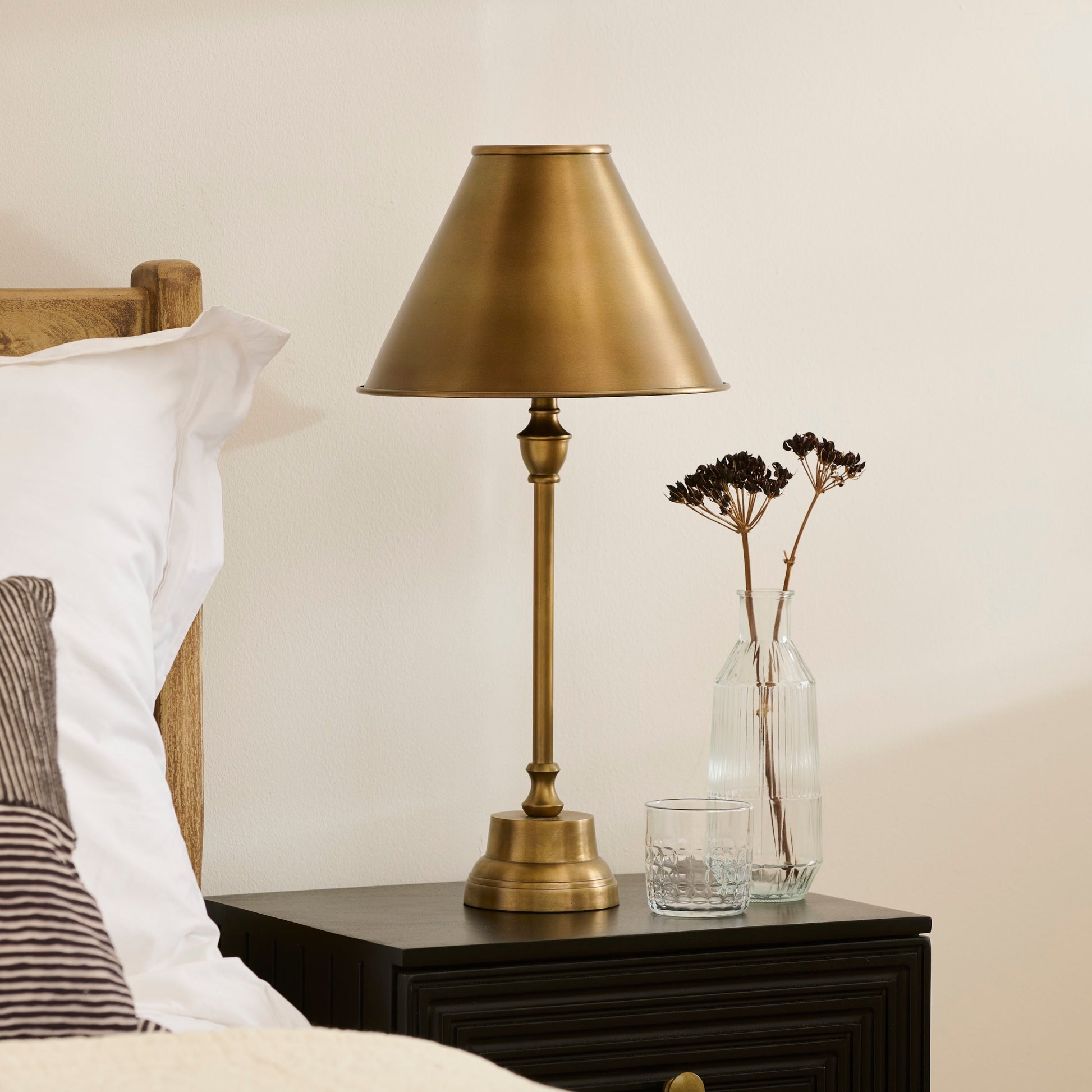 Stowe 59cm Metal Table Lamp - Gold - Laura James