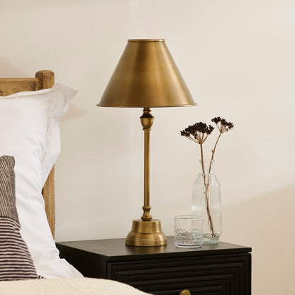 Stowe 59cm Metal Table Lamp - Gold - Laura James