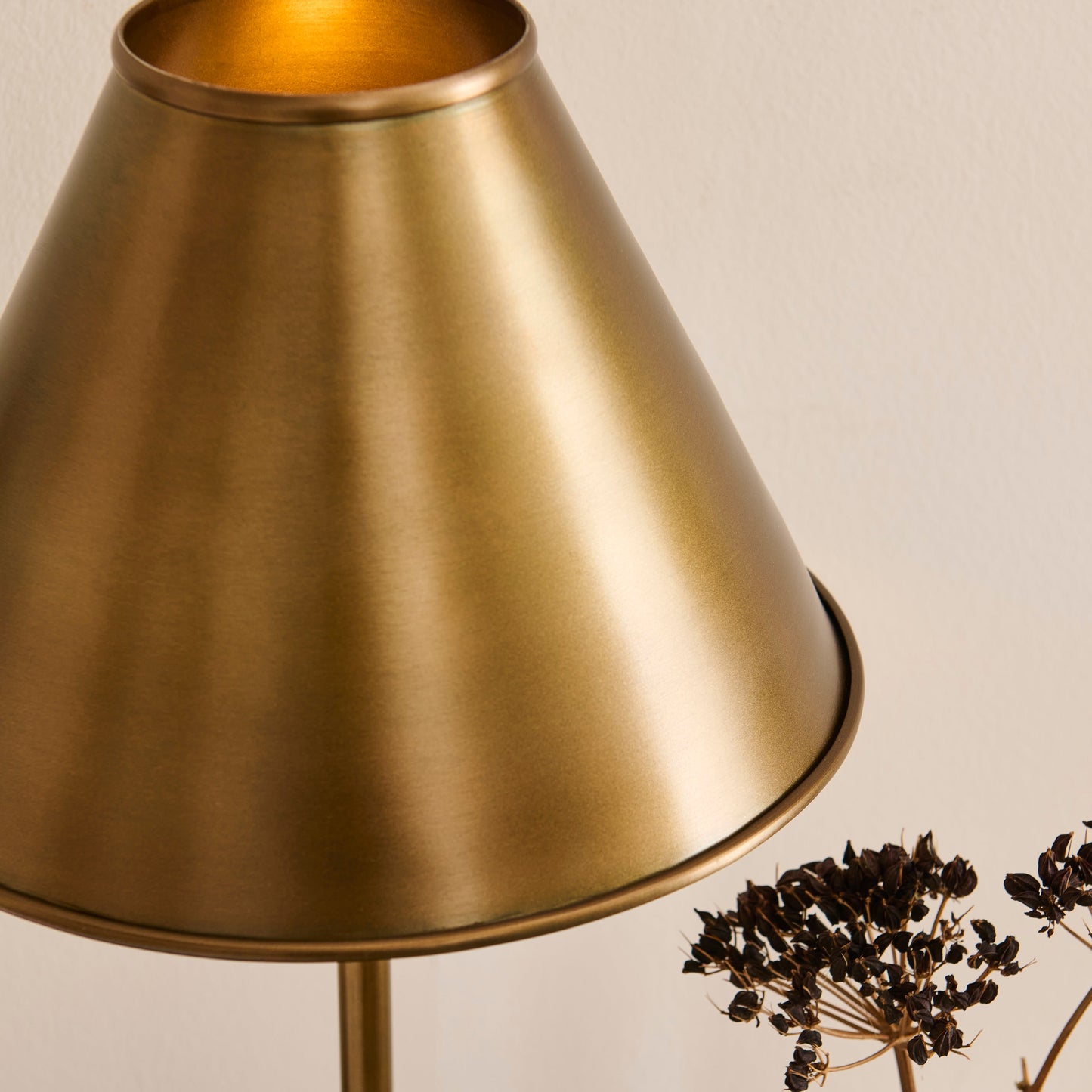 Stowe 59cm Metal Table Lamp - Gold - Laura James