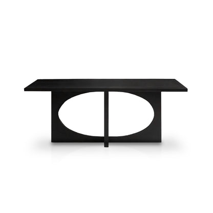 Jade Jet Black Rectangular Acacia
