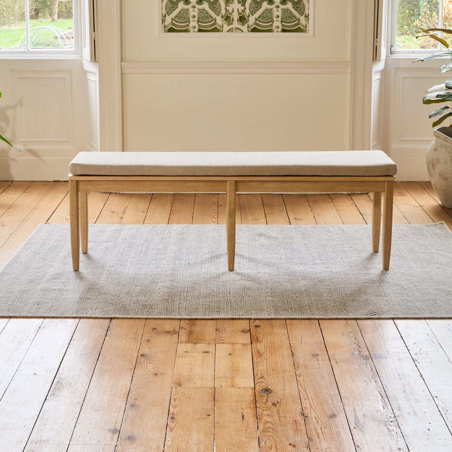 Tilly 150cm Bench Cushion - Mink Taupe - Laura James
