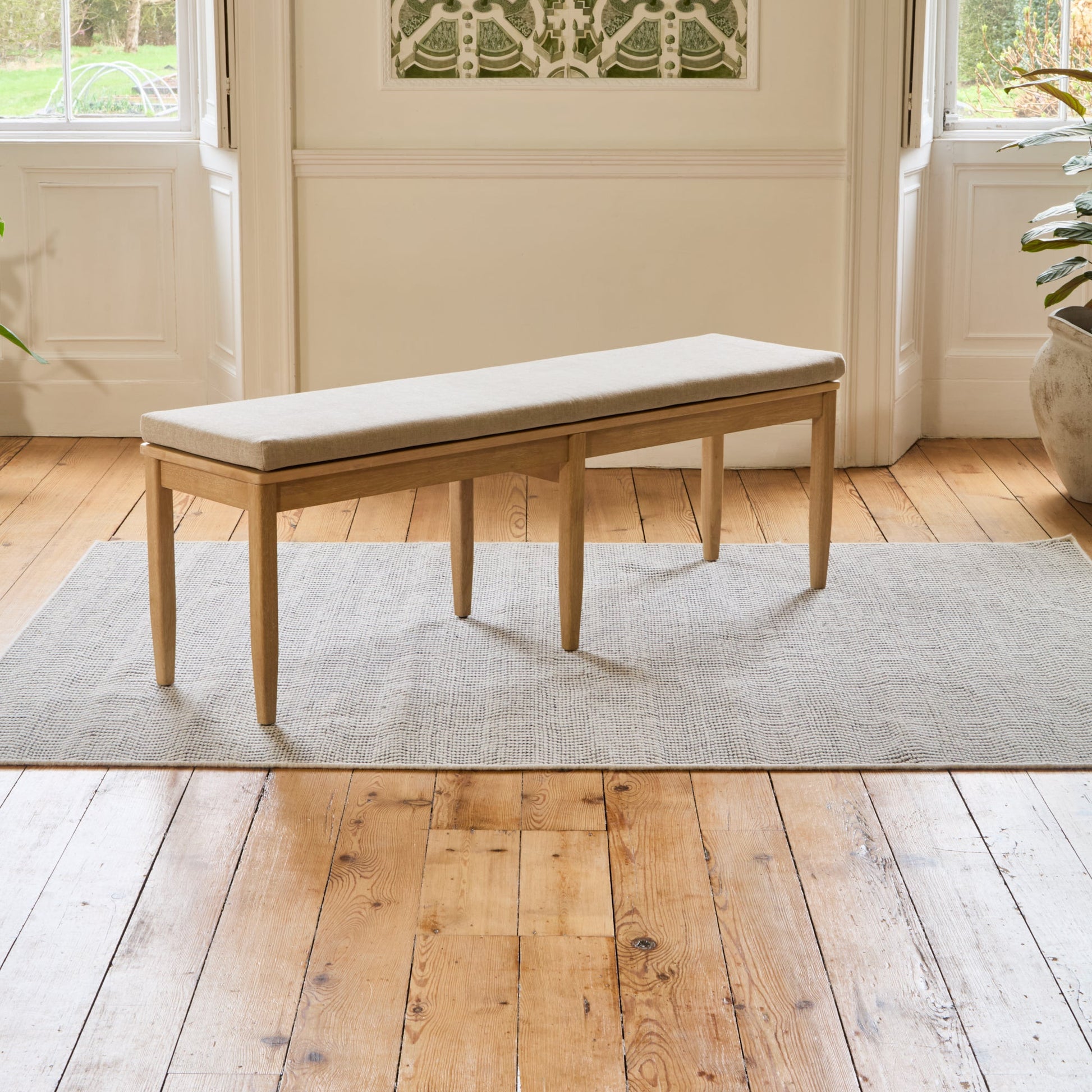 Tilly 150cm Bench Cushion - Mink Taupe - Laura James