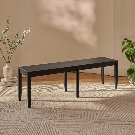 Tilly 150cm Wooden Bench - Black Oak - Laura James