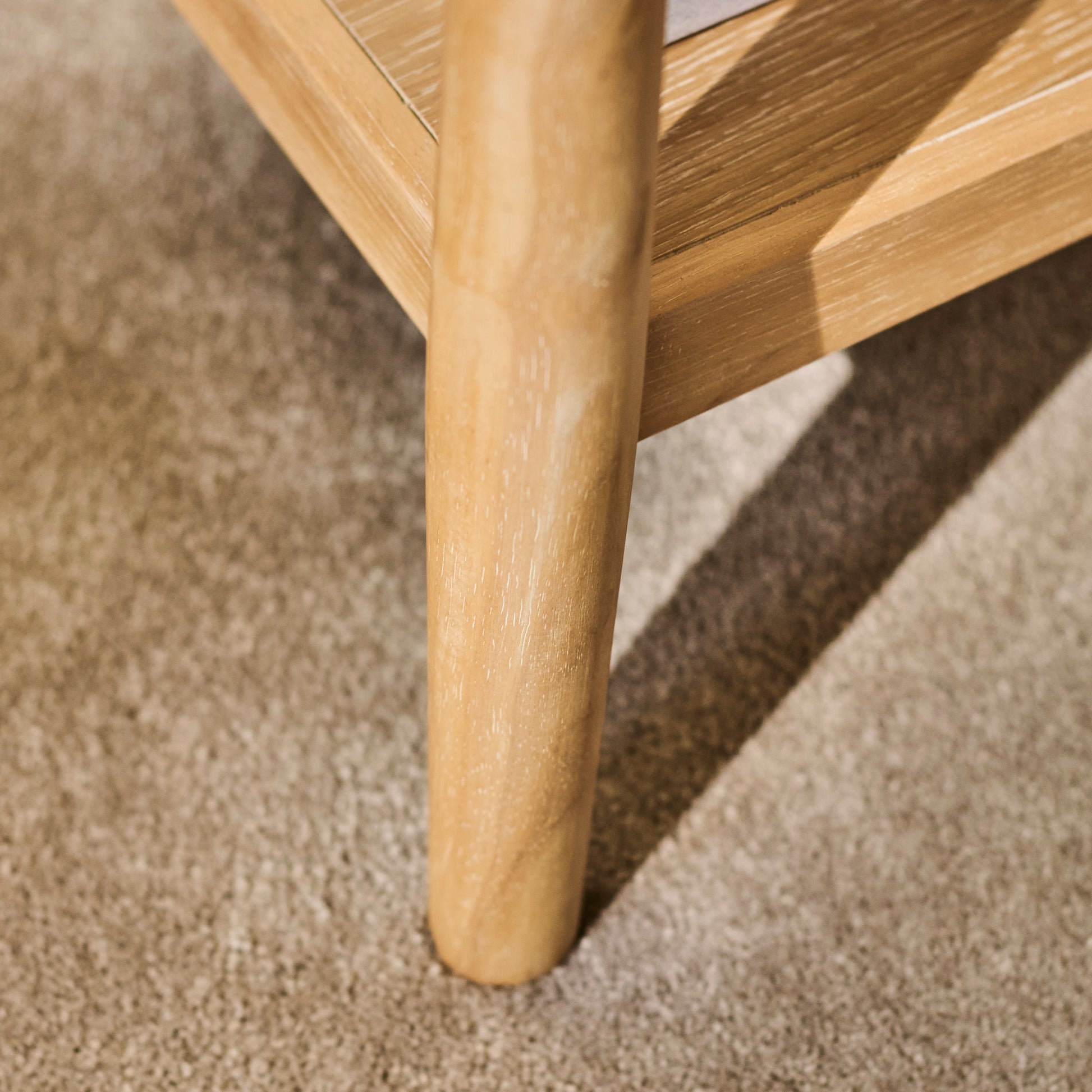 Tilly 40cm Square Side Table - Whitewash Oak - Laura James