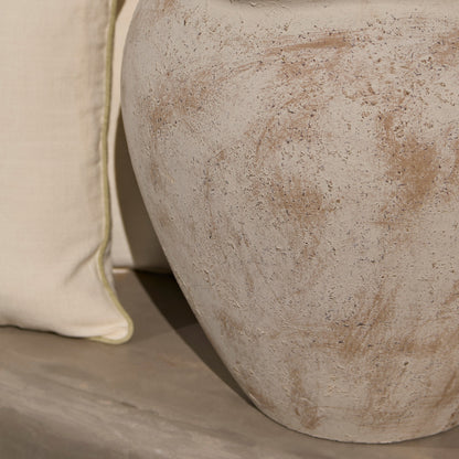 Tomar Fiber Cement 46cm Planter - Rustic White - Laura James