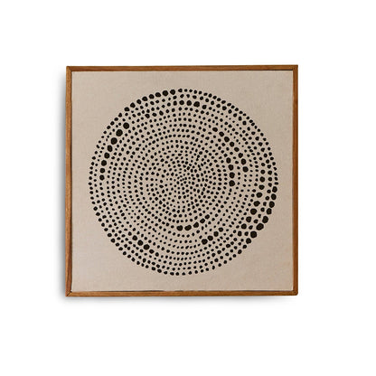 Umari 50x50cm Wall Art - Circle Print on Cotton - II- Laura James 