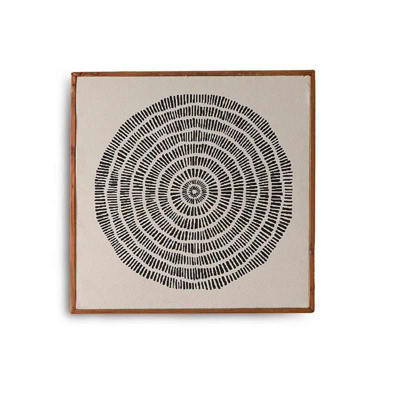 Umari 50x50cm Wall Art - Circle Print on Cotton I - Laura James 