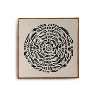 Umari 50x50cm Wall Art - Circle Print on Cotton I - Laura James 
