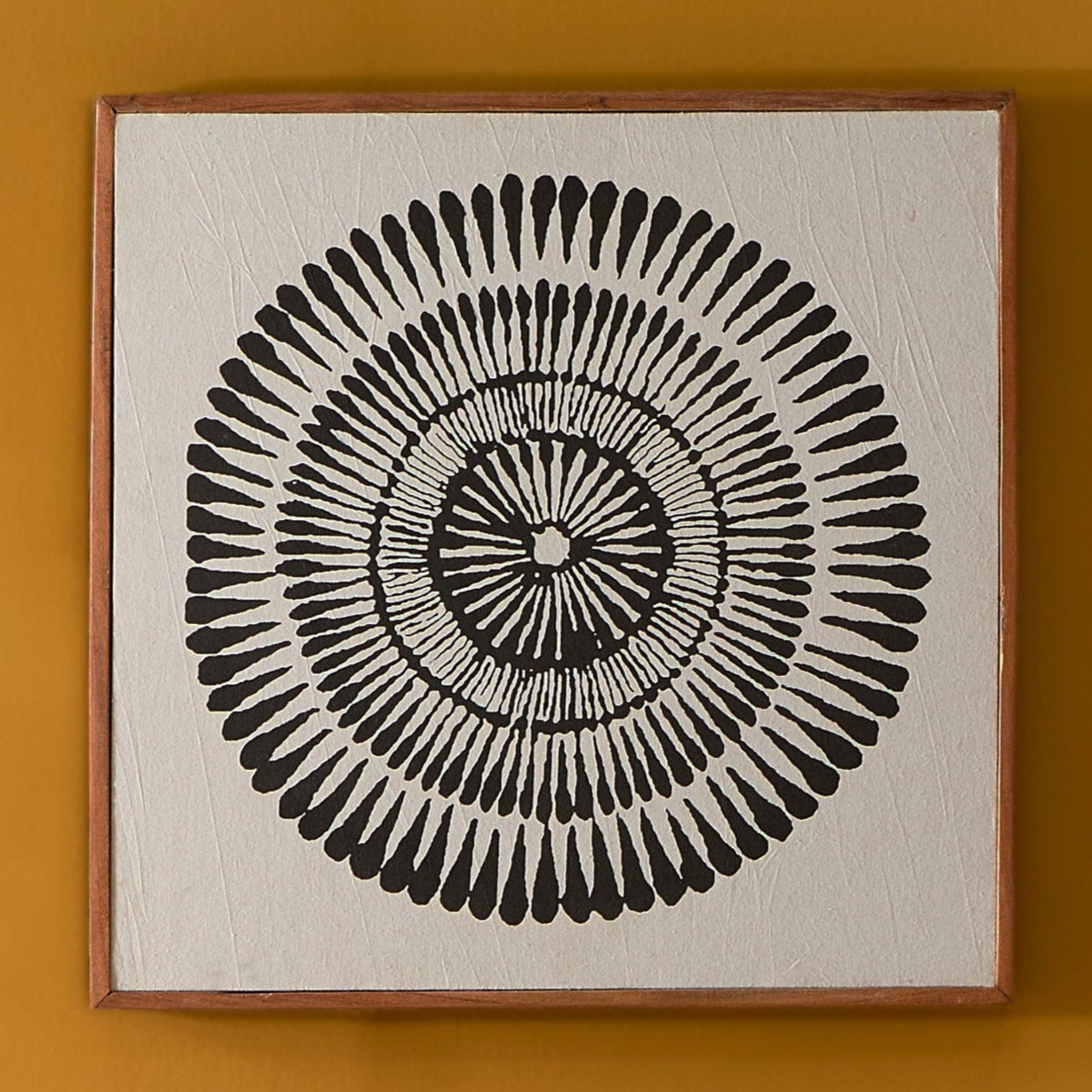 Umari 50x50cm Wall Art - Circle Print on Cotton - III - Laura James 