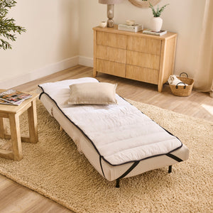 Una Single Sofa Bed Topper - White