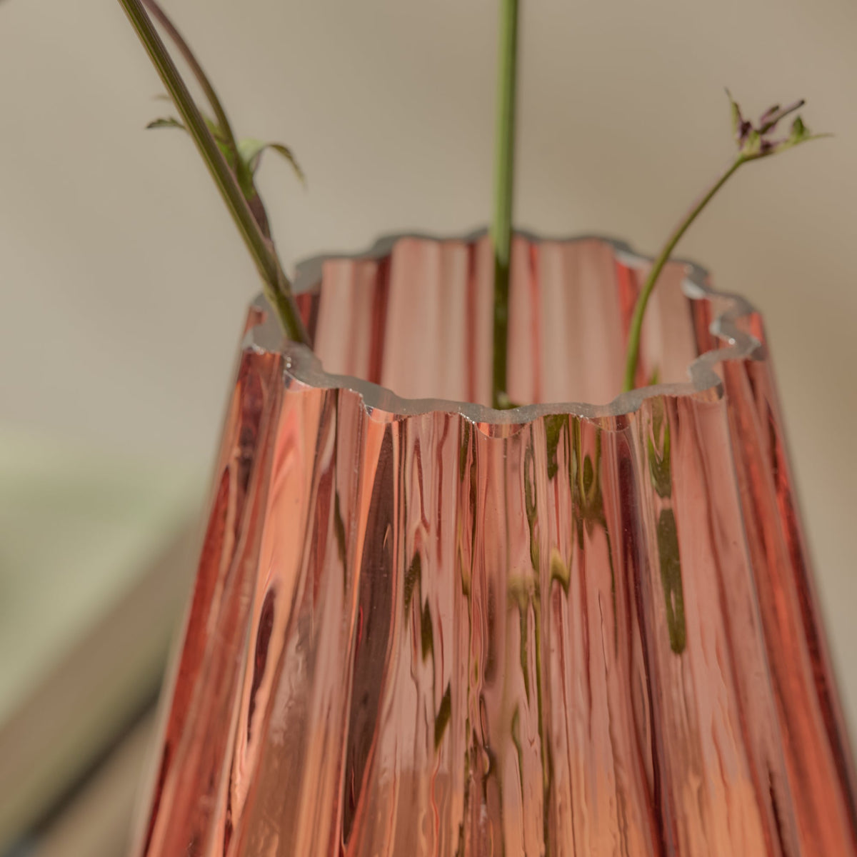 Veneto_20cm_Glass_Vase_Cerise-3 - Laura James