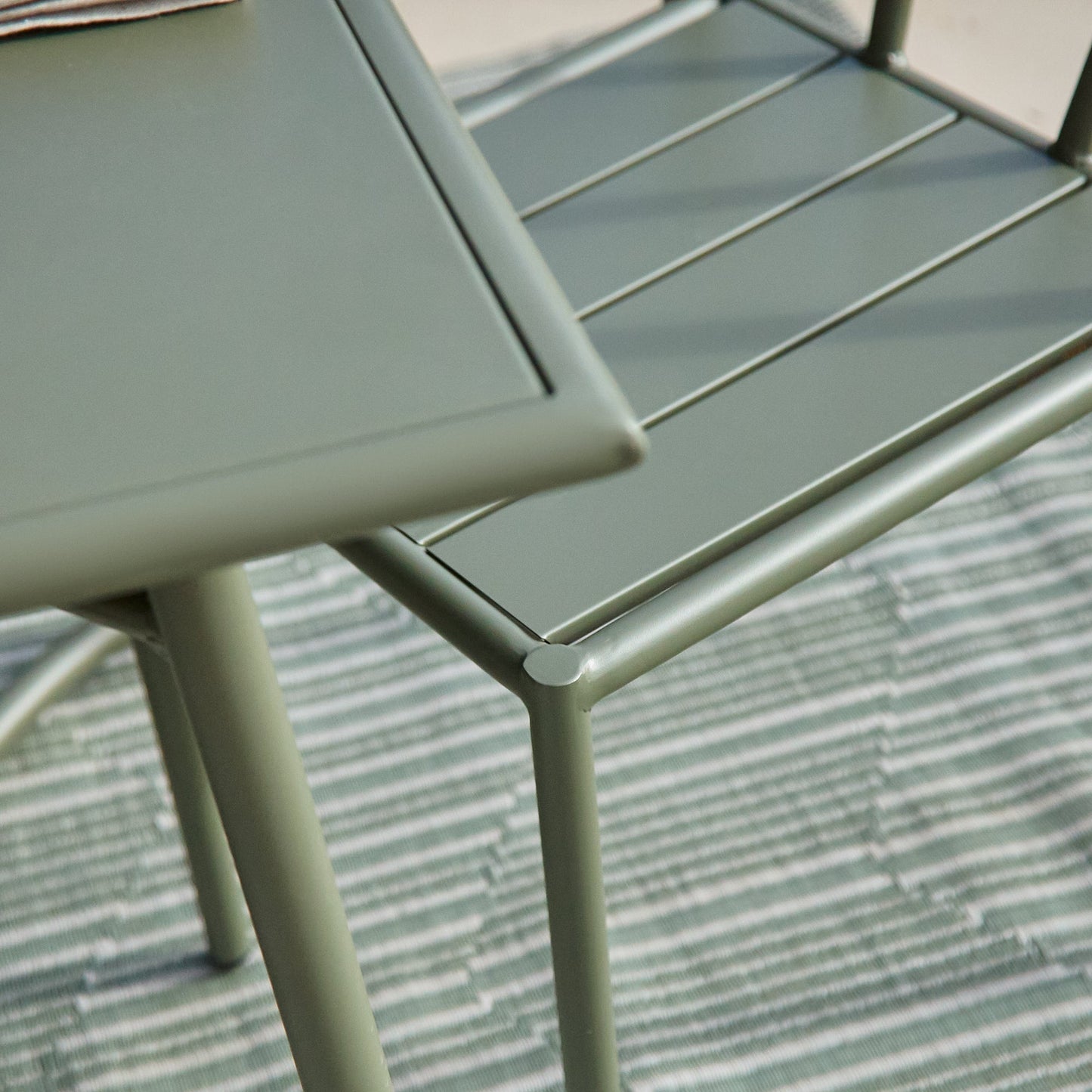 Wilder Rectangular Dining Table Set with 6 x Wilder Dining Chair - Olive Green