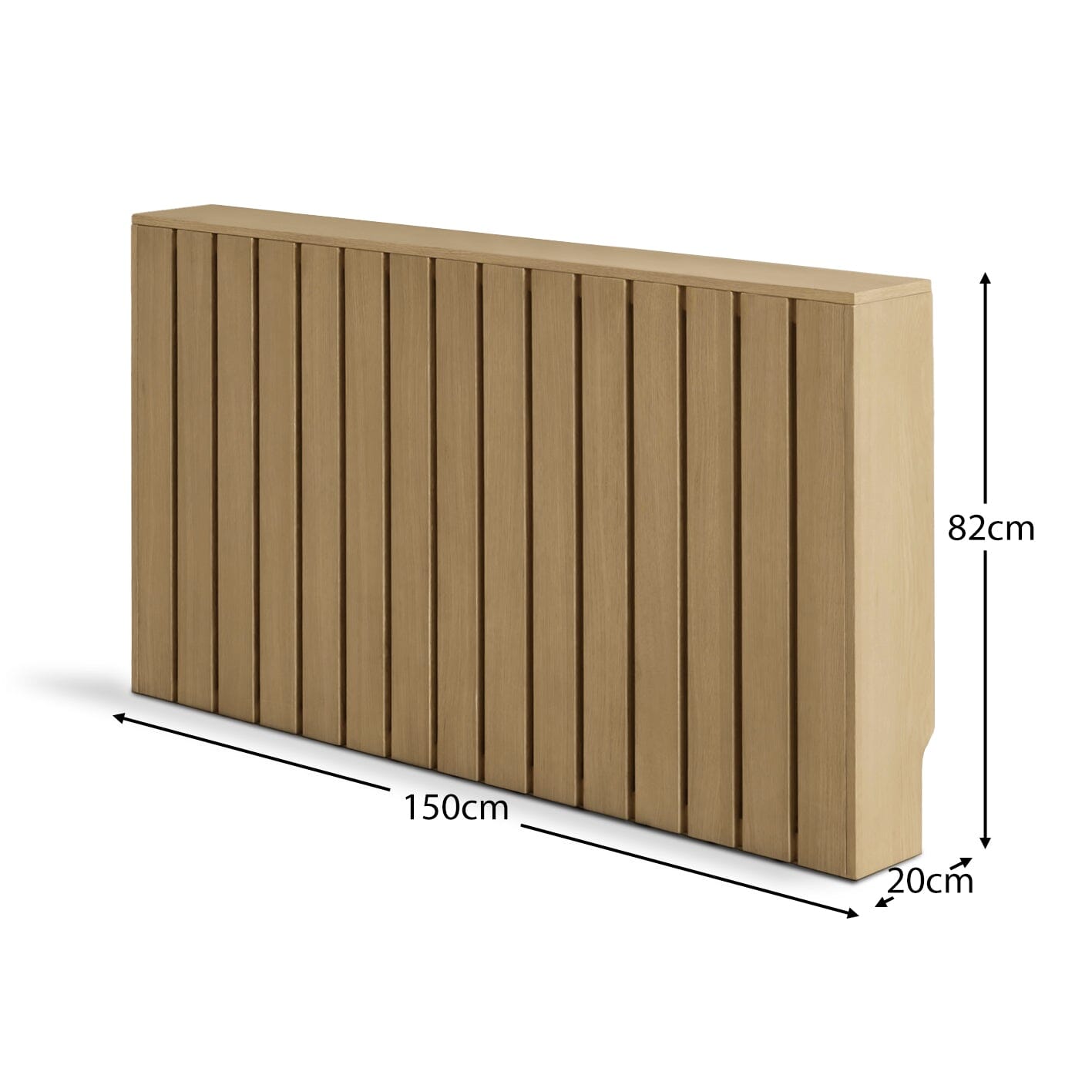 Willow Pale Oak Large Radiator Cover - Laura James

