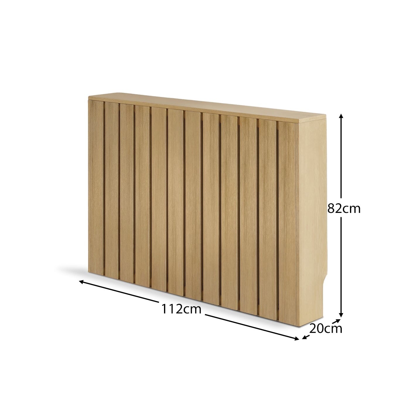 Willow Medium Radiator Cover in Whitewash Oak - Laura James


