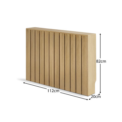 Willow Medium Radiator Cover in Whitewash Oak - Laura James

