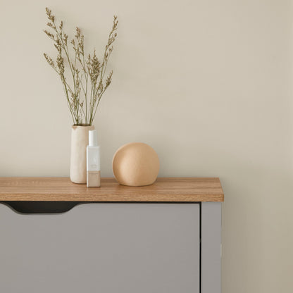Windsor Shoe Cabinet - 2 Door - Grey