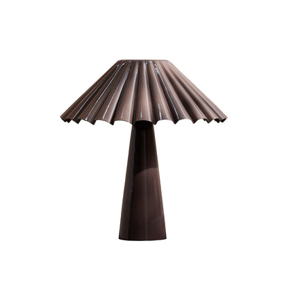Wicken 37cm Metal Table Lamp - Cocoa Brown