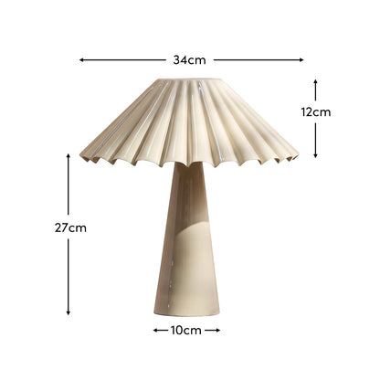 Wicken 37cm Metal Table Lamp - Oatmeal