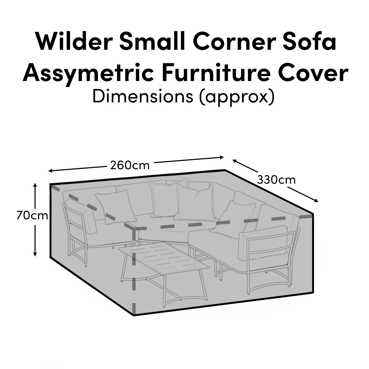 Wilder 6 Seater Corner Sofa Furniture Cover - Laura James