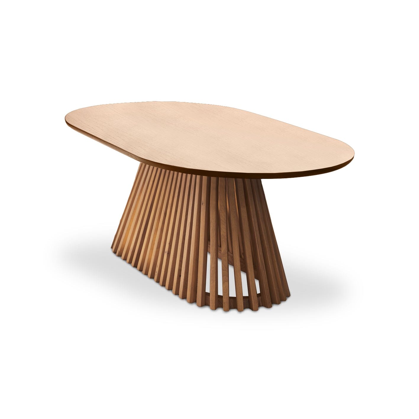Willow Oval Coffee Table -  Pale Oak - Laura James 