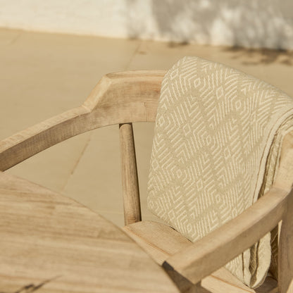 Willow 4 Seater Round Garden Dining Set with Elowen Chairs - Laura James