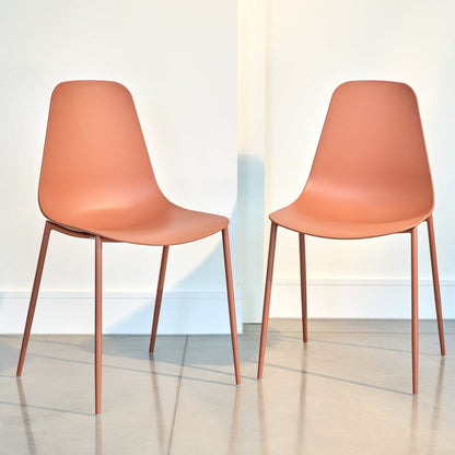 Wren Dining Chair - Set of 4 - Burnt Orange - Laura James