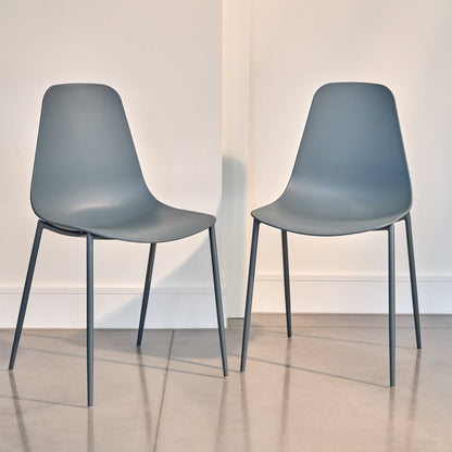 Wren Dining Chair - Set of 4 - Denim Blue - Laura James 