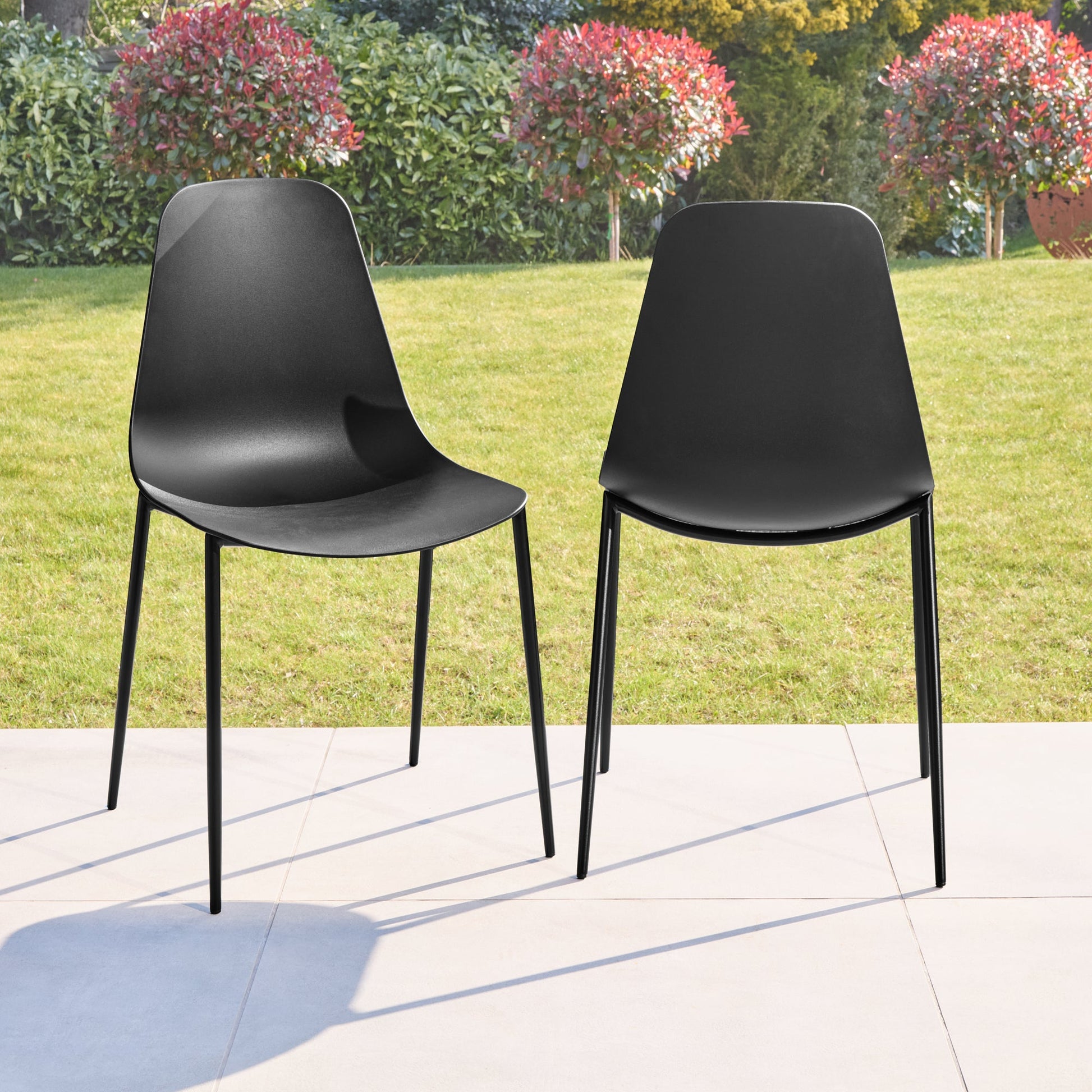 Wren Black Dining Chairs - Set of 4 - Laura James 