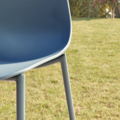 Wren Garden Dining Chair - Set of 2 - Denim Blue - Laura James 