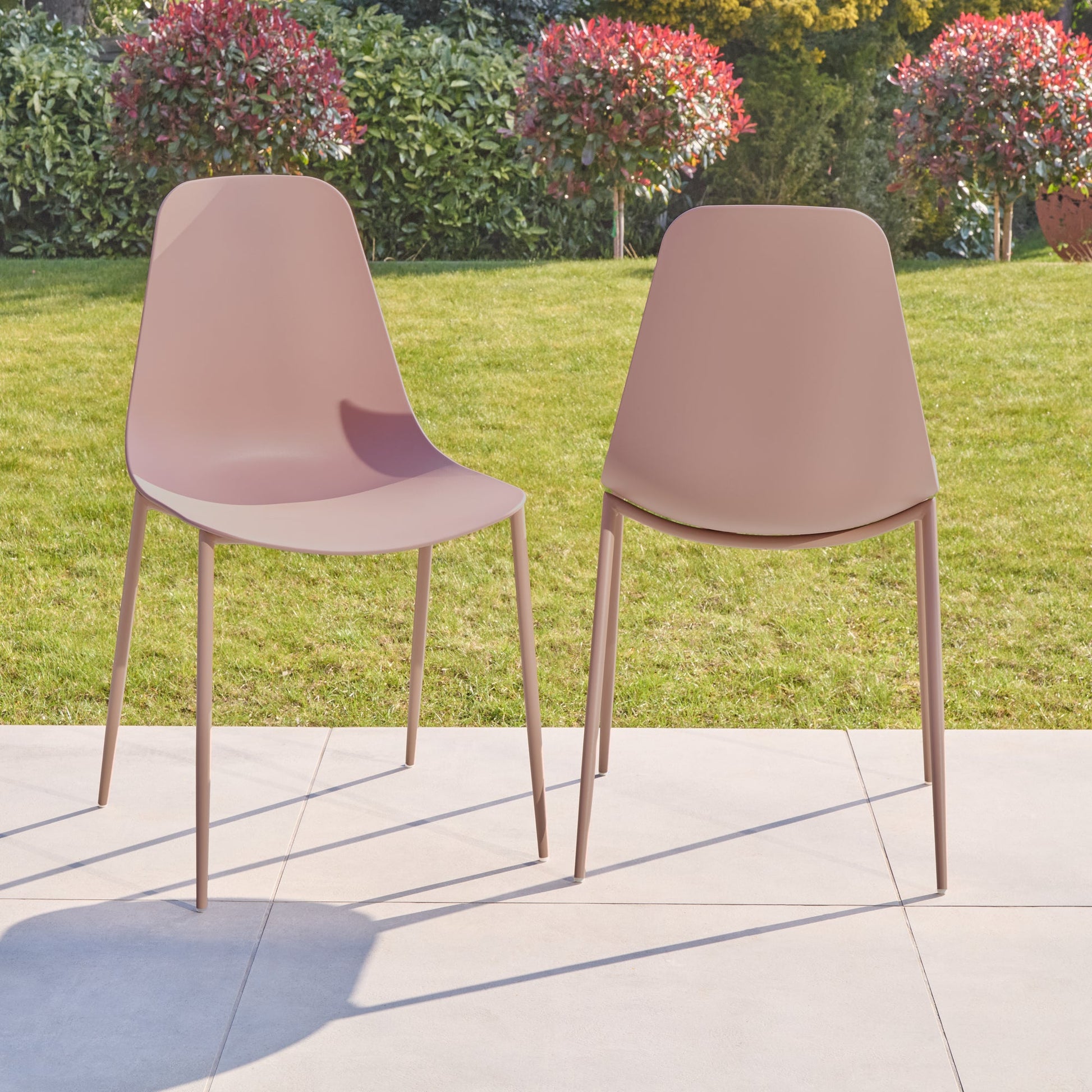 Wren Pink Dining Chairs - Set of 4 - Laura James 