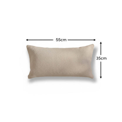 Yelden 35x55cm Scatter Cushion Cover - Light Beige Boucle - Laura James