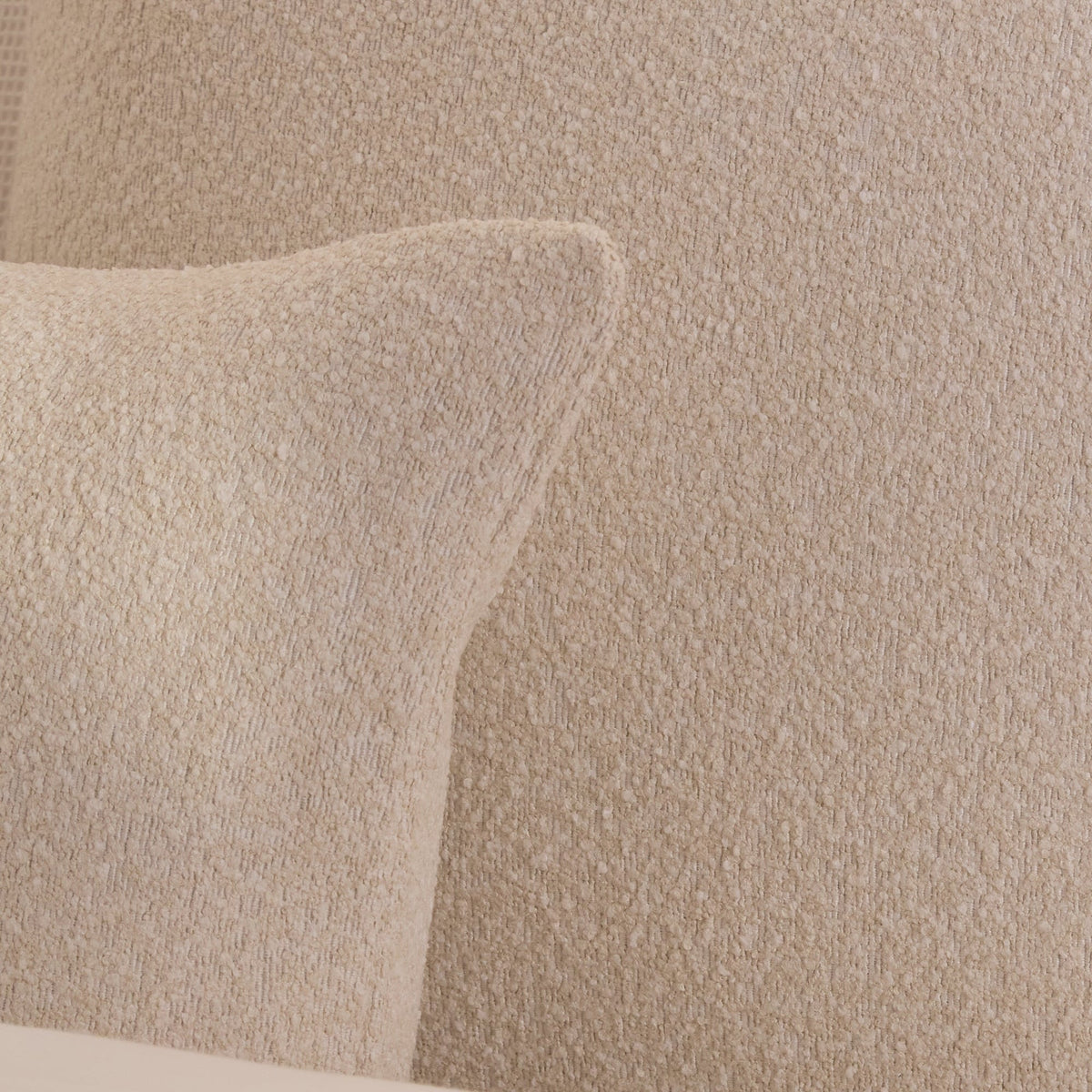 Yelden 35x55cm Scatter Cushion Cover - Light Beige Boucle - Laura James