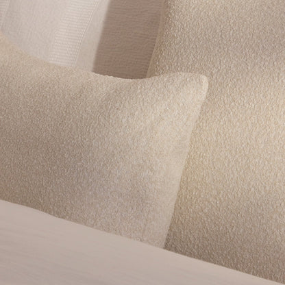 Yelden 35x55cm Scatter Cushion Cover - Light Beige Boucle - Laura James
