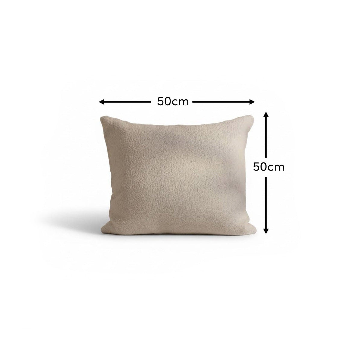 Yelden 50x50cm Scatter Cushion Cover - Chalk White Boucle - Laura James