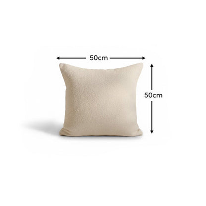 Yelden 50x50cm Scatter Cushion Cover - Light Beige Boucle - Laura James