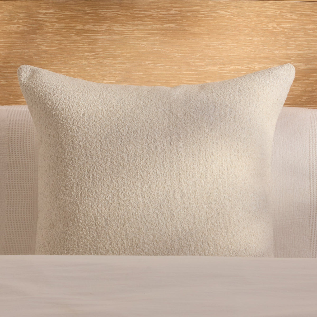 Yelden 50x50cm Scatter Cushion Cover - Light Beige Boucle - Laura James